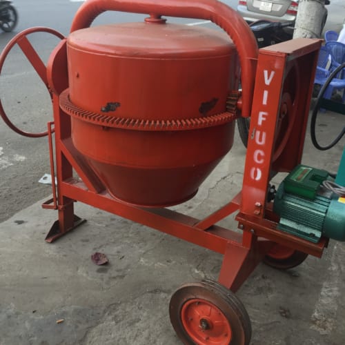 MÁY TRỘN BÊ TÔNG VIFUCO 350L + ĐỘNG CƠ ĐIỆN TS 4HP