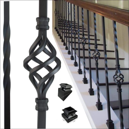 Hoa Sắt Cán Mỹ Thuật Cầu Thang