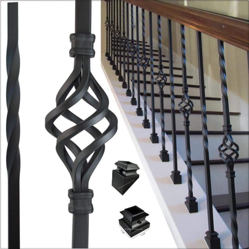 Hoa Sắt Cán Mỹ Thuật Cầu Thang